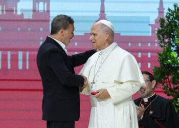 El emotivo discurso de Antonio Banderas ante el Papa León XIV: «Confieso ser víctima del hechizo de Dios»