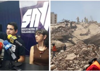 EL SNTP reportó la muerte de siete trabajadores de la prensa a causa de los terremotos del 24JUN