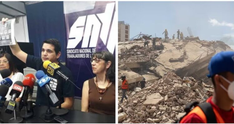 EL SNTP reportó la muerte de siete trabajadores de la prensa a causa de los terremotos del 24JUN